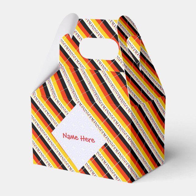 Caixinha De Lembrancinhas Germany Flag Personalized Gable (Frente)