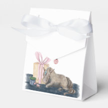 Geschenkbox für Weihnachtspresent mit Pferdemotiv