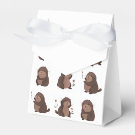 Caixinha De Lembrancinhas Geschenktüte "Otto der braune Maulwurf"