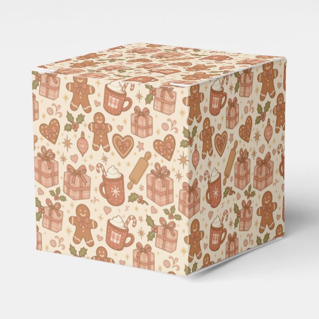 Caixinha De Lembrancinhas Gingerbread Joy (Frente)