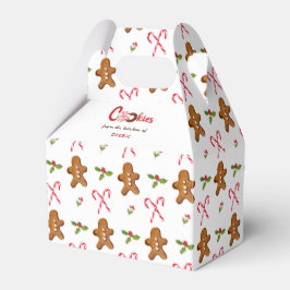 Caixinha De Lembrancinhas Gingercake man & Candy cane Holiday Cookie