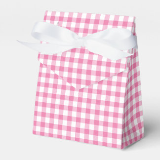 Caixinha De Lembrancinhas Gingham Clássico Fúcsia
