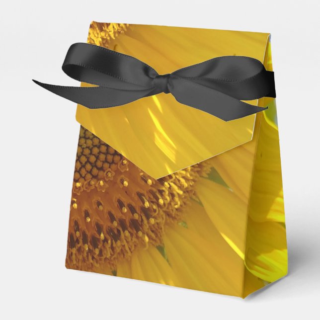 Caixinha De Lembrancinhas Girassol Amarelo (Frente)