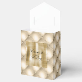 Caixinha De Lembrancinhas Glam Champagne Dourado Diamantes Glitzy