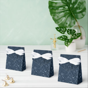 Caixinha De Lembrancinhas Glimmering Marinho Grunge Azul escuro Luxury Dam