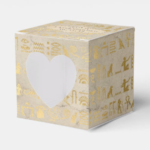 Caixinha De Lembrancinhas Gold Foil - Partido Temático Egípcio