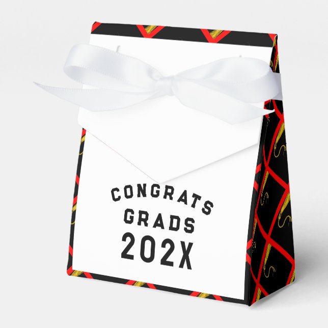 Caixinha De Lembrancinhas Graduação 2025 Vermelho (Frente)