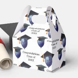 Caixinha De Lembrancinhas Graduação: Bordo Mortarboard e Balões