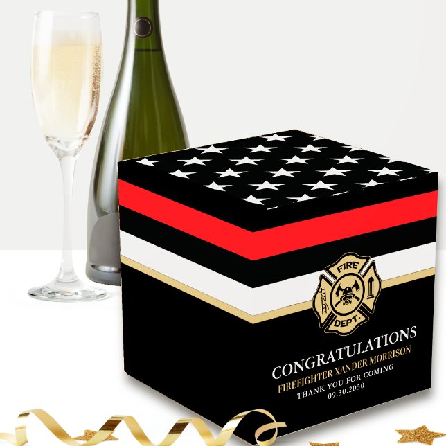 Caixinha De Lembrancinhas Graduação da Academia de Bombeiros de Linha Vermel (Criador carregado)