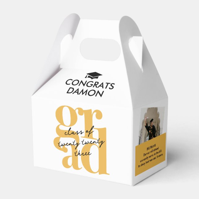 Caixinha De Lembrancinhas Graduação de FORMANDOS Modernos e Divertidos (Frente)