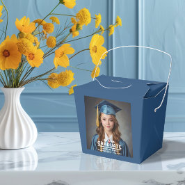 Caixinha De Lembrancinhas Graduação de Foto Minimalista do 8º ano