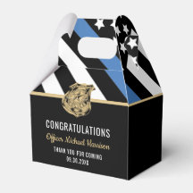 Graduação de Parabéns de Sinalizador de Linha Azul