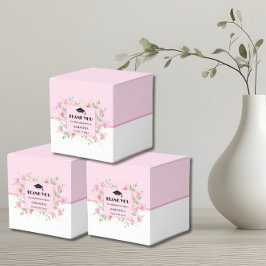 Caixinha De Lembrancinhas Graduação Floral Rosa 