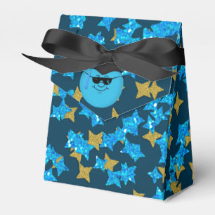 Caixinha De Lembrancinhas Graduação Lt Blue Confetti-Tent Favor Box