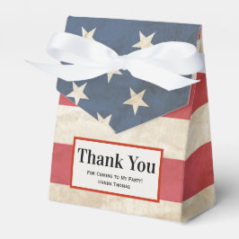 Caixinha De Lembrancinhas Graduação Patriótica Militar de Bandeira dos EUA O