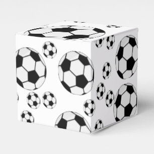 Caixinha De Lembrancinhas Gráfico de Bola de Futebol Clássico Fã de Esportes