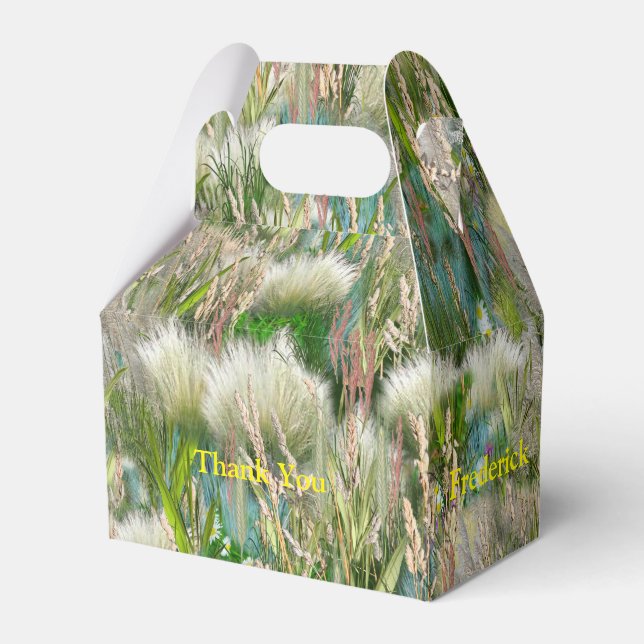 Caixinha De Lembrancinhas Grãos e flores de primavera ecologicamente compatí (Frente)