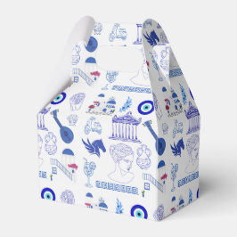 Caixinha De Lembrancinhas Greece Blue and White