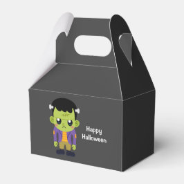Caixinha De Lembrancinhas Green Frankenstein Monster Halloween