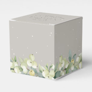 Caixinha De Lembrancinhas Greige Snowberry+Eucalyptus Chá de panela