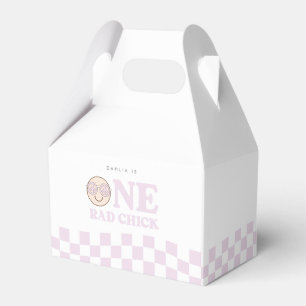 Caixinha De Lembrancinhas Groovy Girl Checked Happy Face   PRIMEIRO ANIVERSA