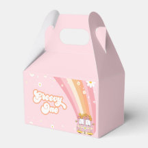 Groovy One Retro Rainbow primeiro aniversario