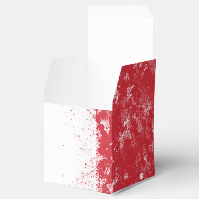 Caixinha De Lembrancinhas Grunge Splatter Painted Flag da Itália (Aberto)