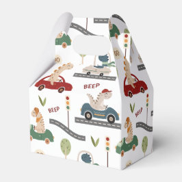 Caixinha De Lembrancinhas Grupos Pré-Históricos de Dinossauros Coloridos Con