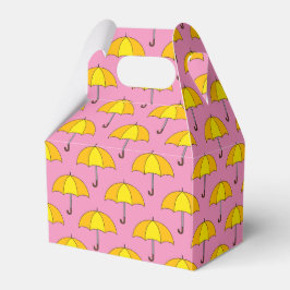 Caixinha De Lembrancinhas Guarda-chuva Amarelo