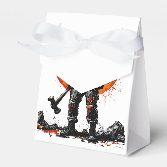 Caixinha De Lembrancinhas guerreiro barbárie fantasia medieval hummerFavor B (Frente)