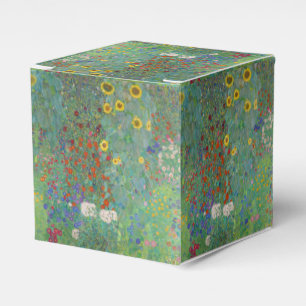Caixinha De Lembrancinhas Gustav Klimt - Jardim do País com Girassóis