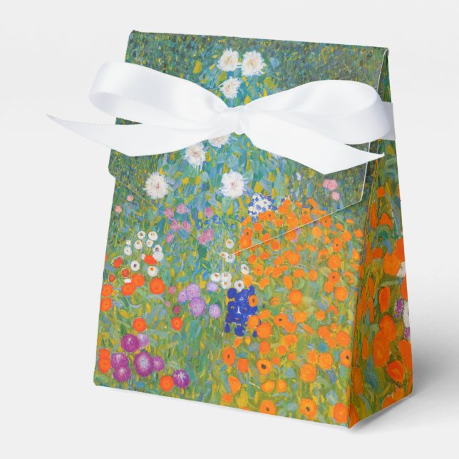 Caixinha De Lembrancinhas Gustav Klimt - Jardim Flor (Frente)