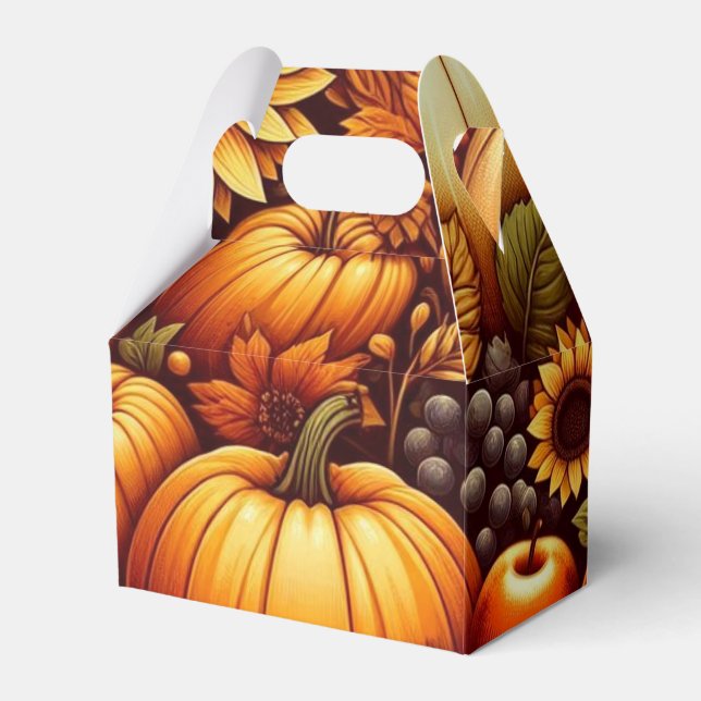 Caixinha De Lembrancinhas Halloween/outono/Outono/Abóbora (Frente)