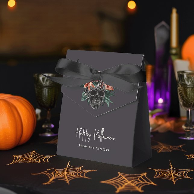 Caixinha De Lembrancinhas Halloween Tropical Floral (Criador carregado)