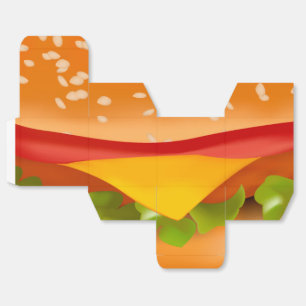 Caixinha De Lembrancinhas Hamburguer afastado