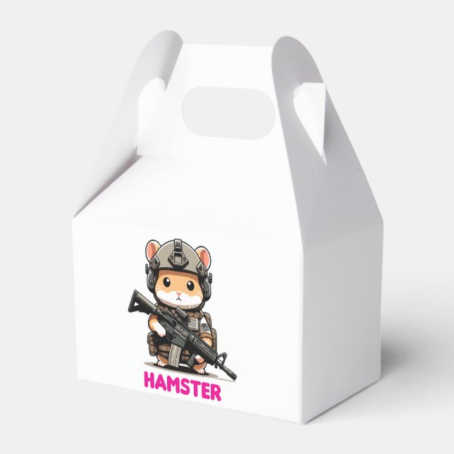 Caixinha De Lembrancinhas Hamster Tático (Frente)