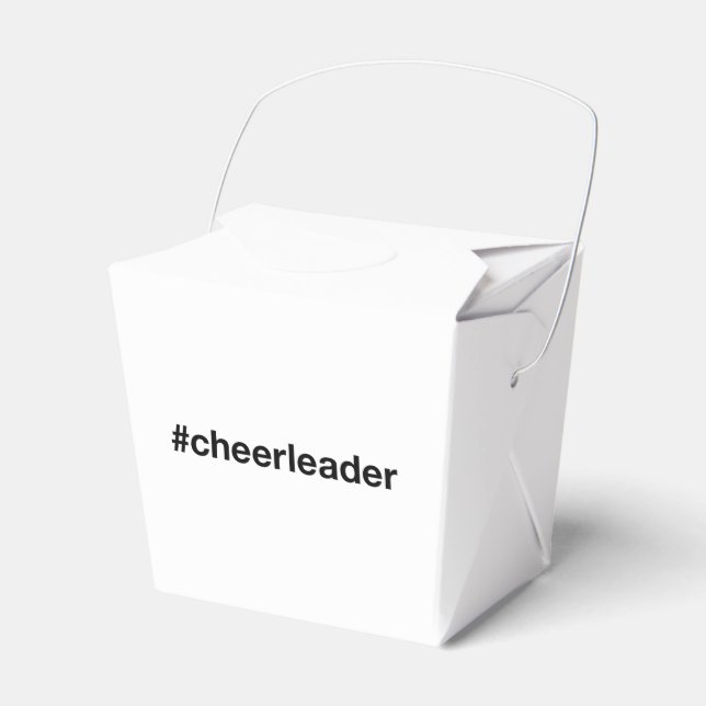 Caixinha De Lembrancinhas Hashtag do cheerleader (Frente)