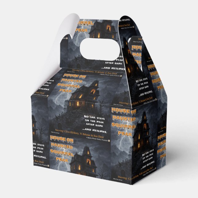 Caixinha De Lembrancinhas Haunted Squirrel Peak (Frente)