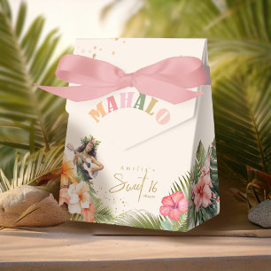 Caixinha De Lembrancinhas Havaí Luau Sweet 16 Mahalo ID1092