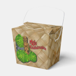 Caixinha De Lembrancinhas Havaiano Tiki Mele Kalikimaka - Natal
