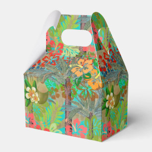 Caixinha De Lembrancinhas Hawaii Flower Hula Vintage - Gráfico Floral