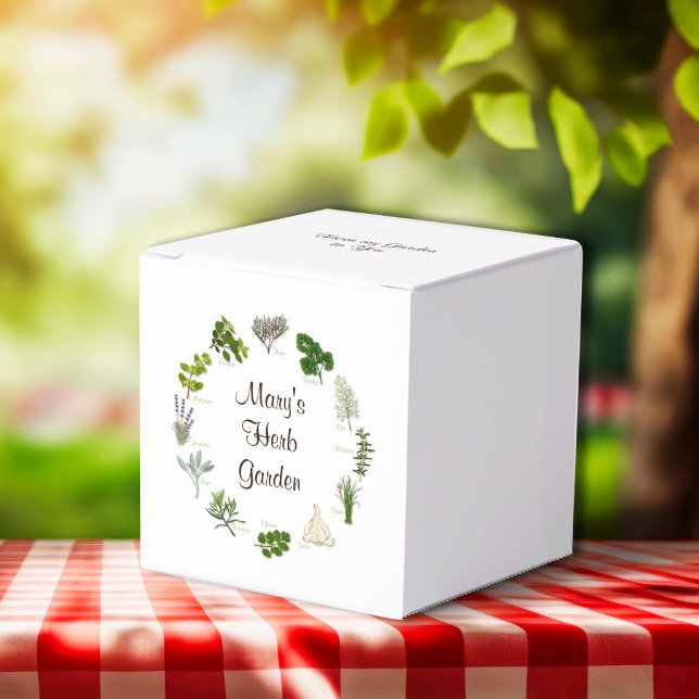 Caixinha De Lembrancinhas Herb Garden  (Herb Garden Favor Boxes
Share your herb garden! Fill the favor boxes with fragrant, flavorful herbs.)