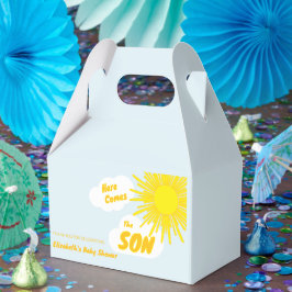 Caixinha De Lembrancinhas Here Comes The Son Boy Baby Shower