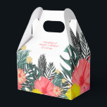 Caixinha De Lembrancinhas Hibisco Havaí Tropical Desenho à Mão Casamento Bri<br><div class="desc">Caixa de Favor para Casamento - Doces/Presentes para Convidados Tema Havaiano Tropical Desenho à Mão Arte Original</div>