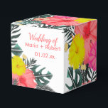Caixinha De Lembrancinhas Hibisco Havaí Tropical Desenho à Mão Casamento Bri<br><div class="desc">Caixa de Favor para Casamento - Doces/Presentes Tema Havaiano Tropical Desenho à Mão Arte Original</div>