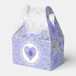 Caixinha De Lembrancinhas Hibiscus & lace BLUE