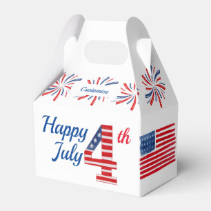 Caixinha De Lembrancinhas Hooray, para o USA Favor Box