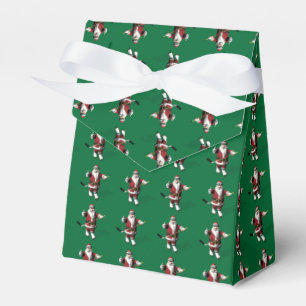 Caixinha De Lembrancinhas Hóquei em gelo de Papai Noel