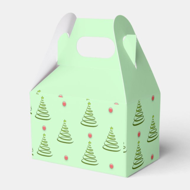 Caixinha De Lembrancinhas horta verde de Natal (Frente)