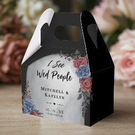 Caixinha De Lembrancinhas I See Wed People Headstone Floral Gothic Wedding